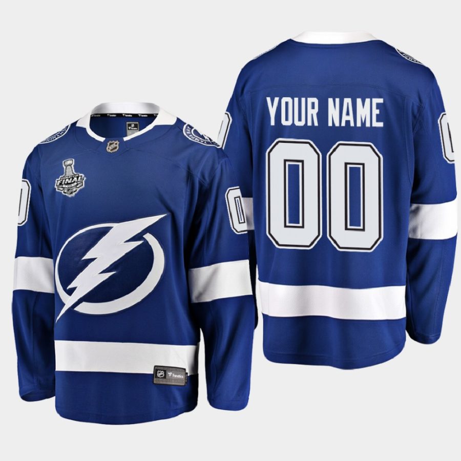 custom lightning blue 2020 stanley cup final home jersey