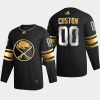 custom sabres black authentic golden limited edition jersey