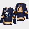 custom sabres navy 50th anniversary home authentic player jersey