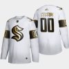 custom seattle kraken white nhl golden edition limited jersey