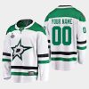 custom stars white 2020 stanley cup final away jersey