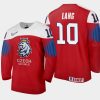 czech republic martin lang 2021 iihf world junior championship away jersey red