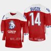 czech republic stanislav svozil 2023 iihf world junior championship jersey red