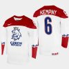 czechia hockey michal kempny 2022 iihf world championship home jersey white