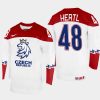 czechia hockey tomas hertl 2022 iihf world championship home jersey white