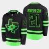 dallas stars jason robertson alternate 2021 jersey black