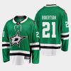 dallas stars jason robertson home 2021 jersey green