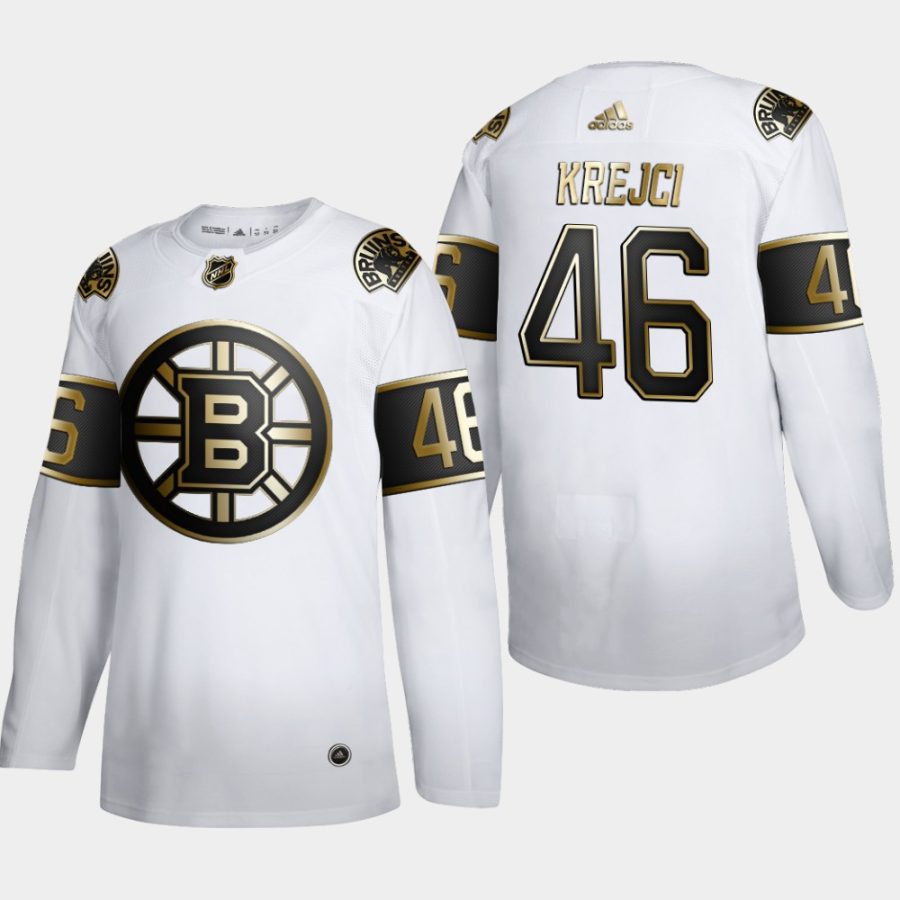 david krejci bruins white nhl golden edition authentic jersey