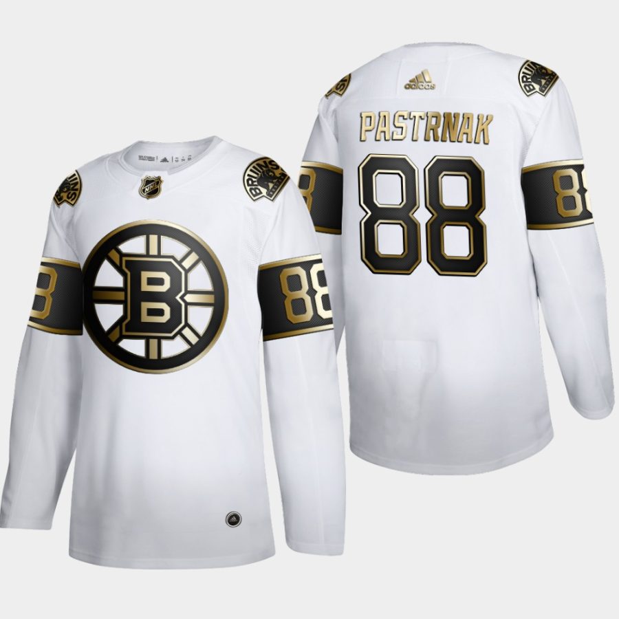 david pastrnak bruins white nhl golden edition authentic jersey