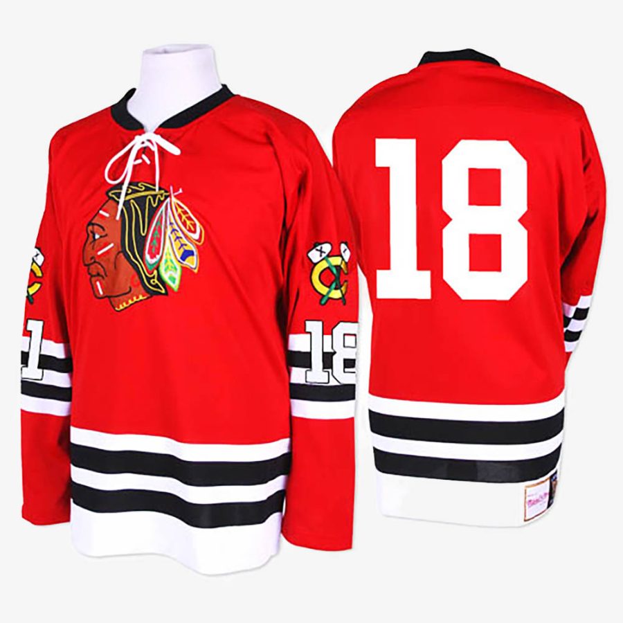 denis savard 1960 61 red throwback jersey