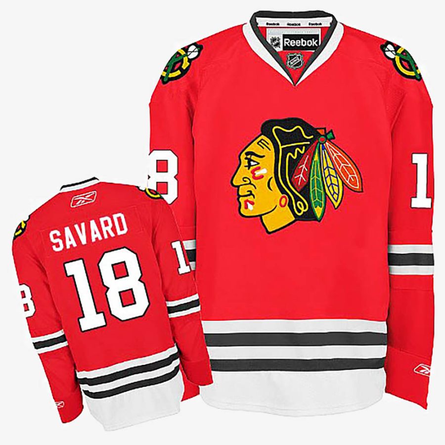 denis savard red jersey