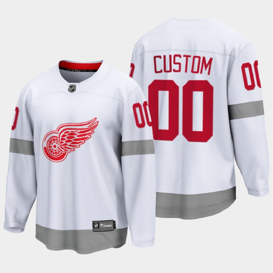 detroit red wings custom special edition 2021 jersey white