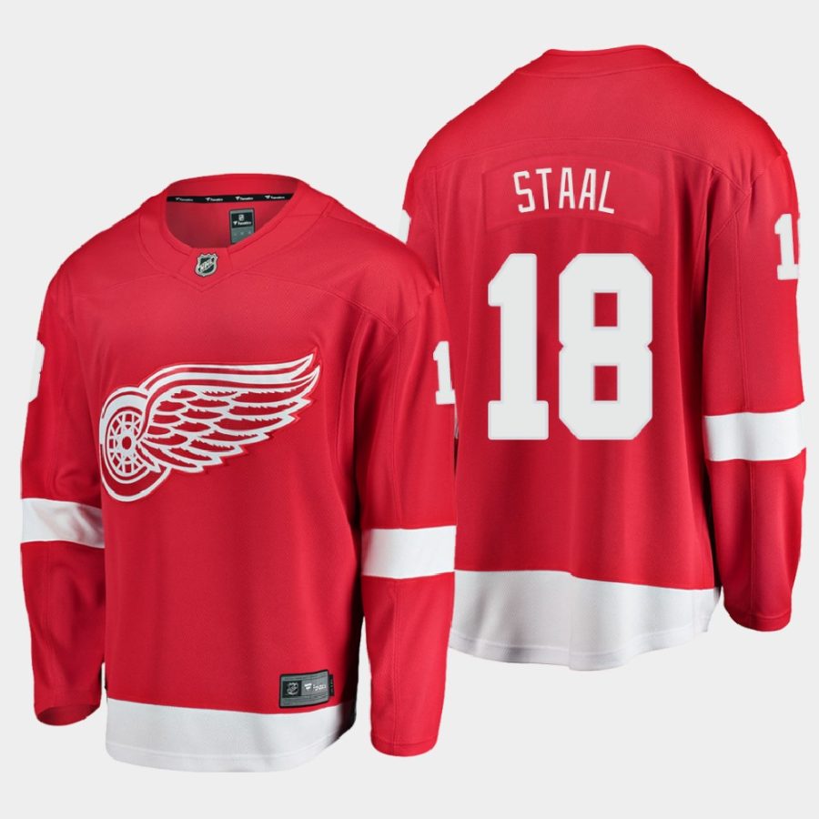 detroit red wings marc staal home 2020 21 breakaway player jersey red