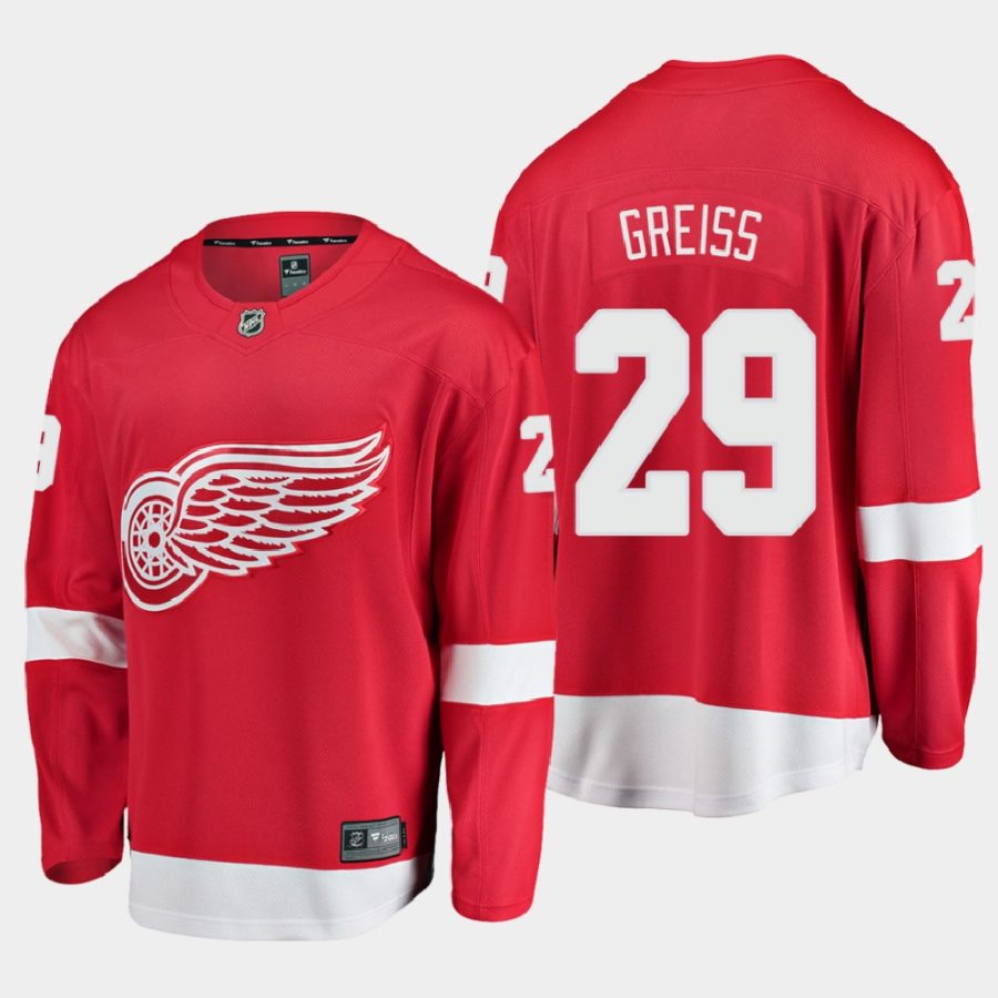 detroit red wings thomas greiss home 2020 21 breakaway player jersey red