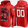 devils custom cartoon team color red hoodie