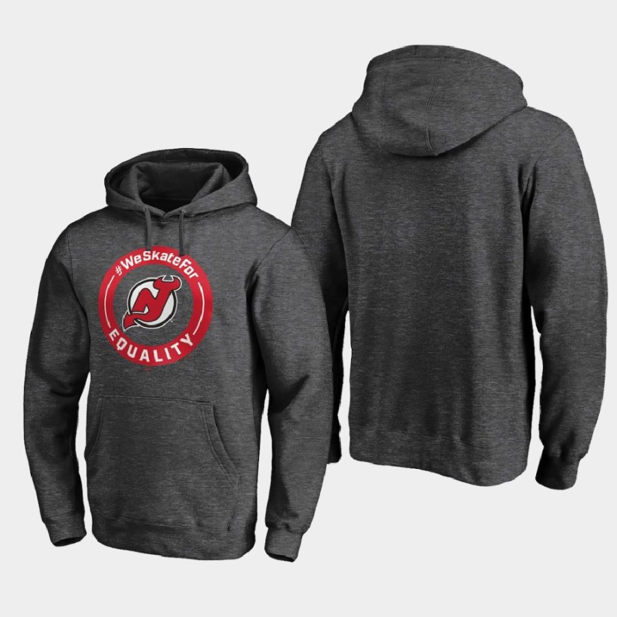 devils heather gray 2020 we skate for equality black lives matter hoodie