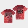 devils jack hughes red vintage tubular retro tie dye t shirt