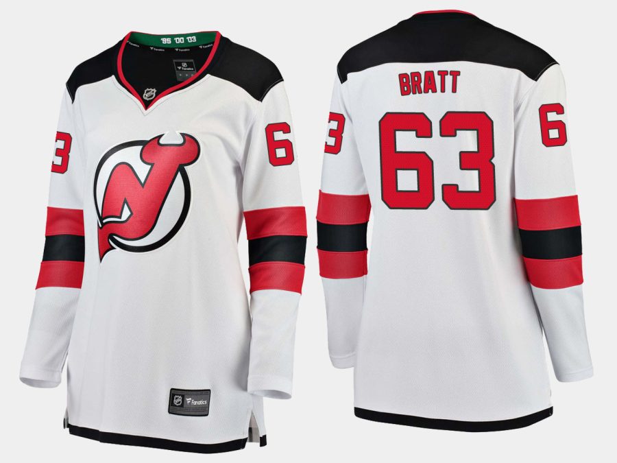 devils jesper bratt road breakaway player jersey