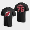 devils p.k. subban black authentic stack t shirt