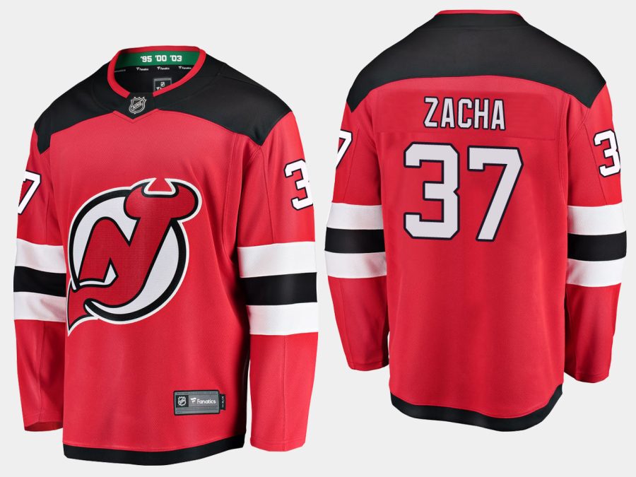 devils pavel zacha home breakaway player jersey