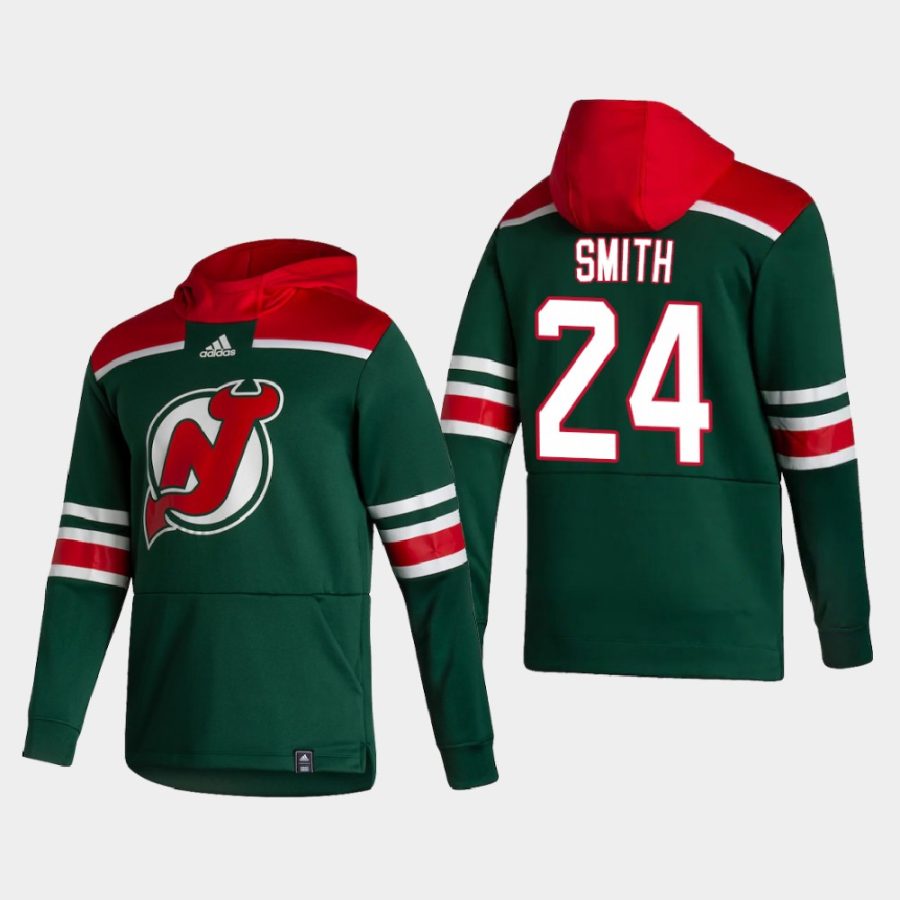 devils ty smith green 2021 reverse retro authentic pullover hoodie