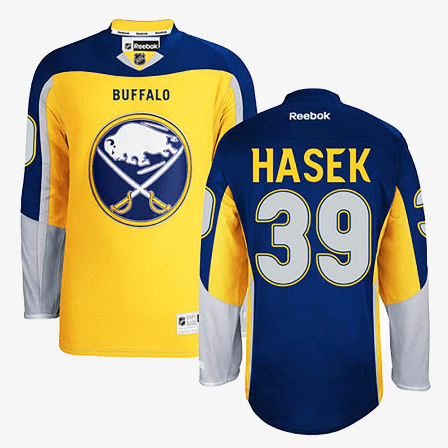 dominik hasek gold new third jersey