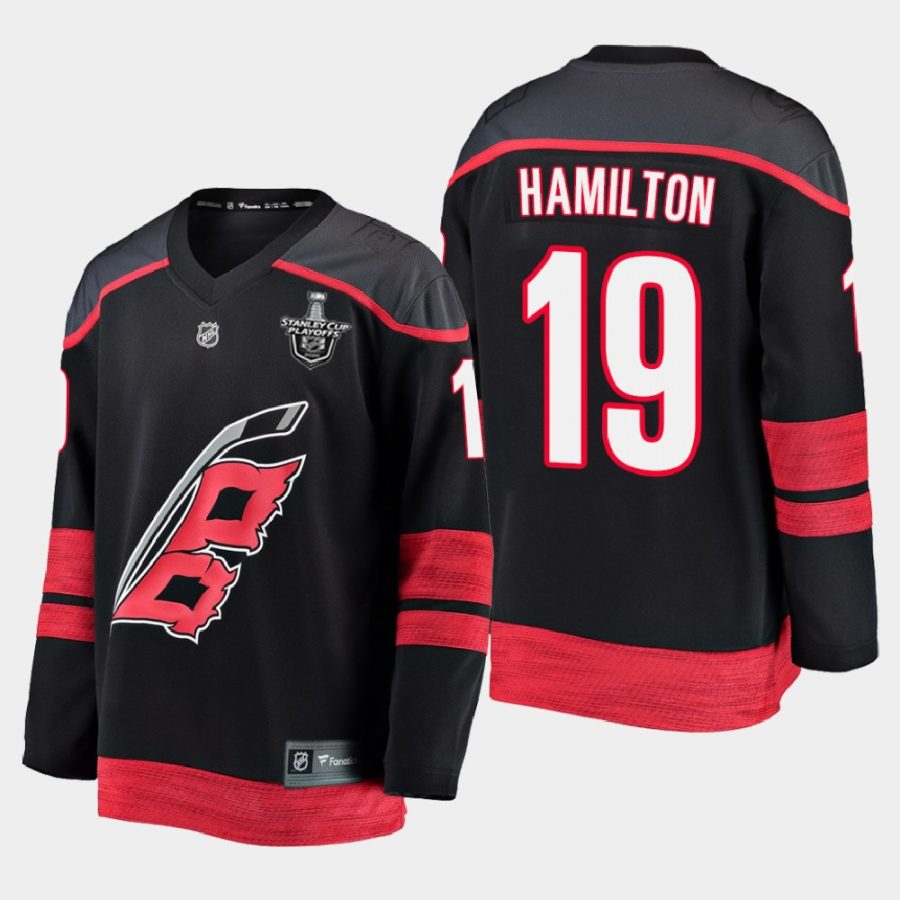 dougie hamilton hurricanes black 2020 stanley cup playoffs alternate jersey