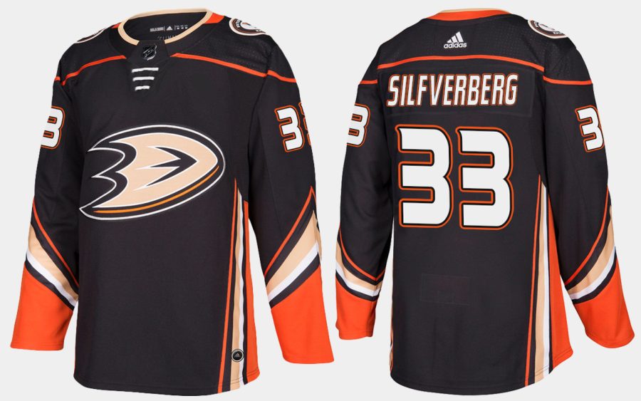 ducks jakob silfverberg home black jersey