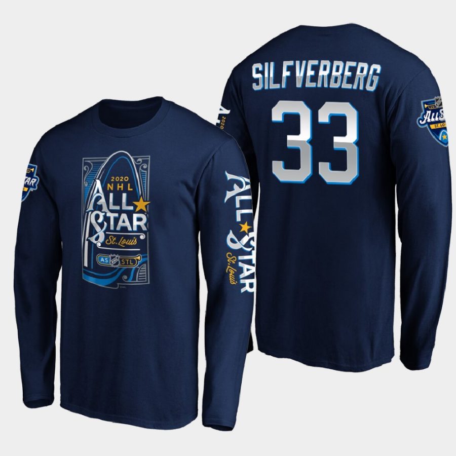 ducks jakob silfverberg navy 2020 nhl all star game gateway long sleeve t shirt