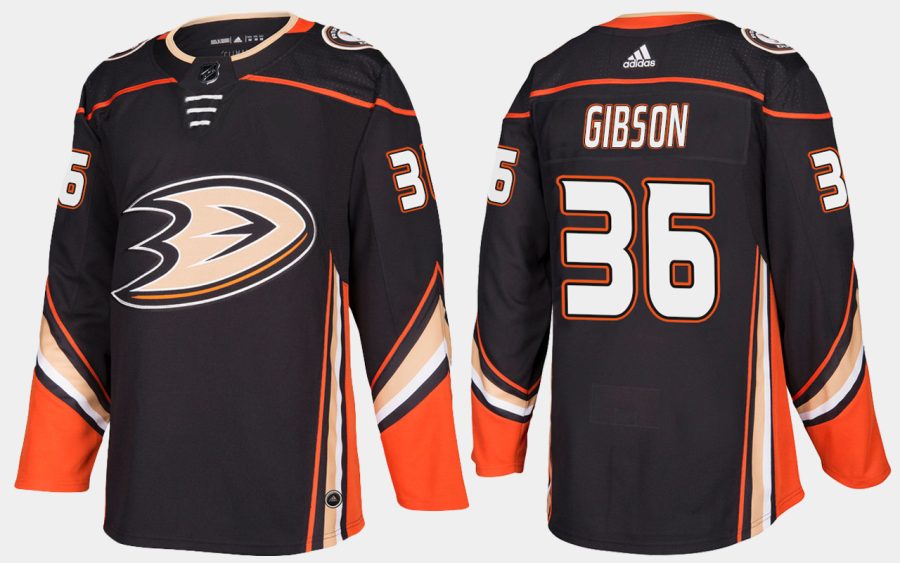 ducks john gibson home black jersey