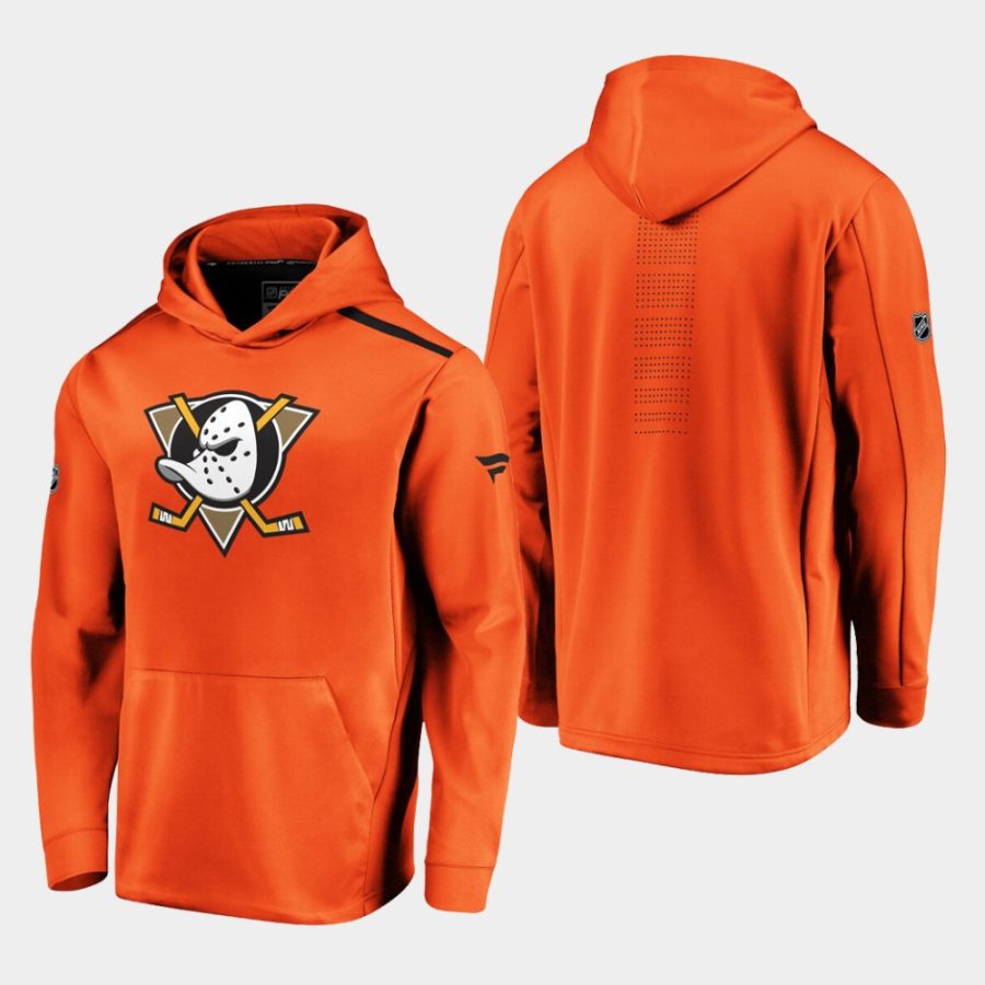 ducks orange black alternate logo rinkside hoodie