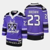 dustin brown kings purple 2002 blue line player jersey