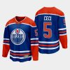 edmonton oilers cody ceci home 2022 23 premier breakaway player jersey royal