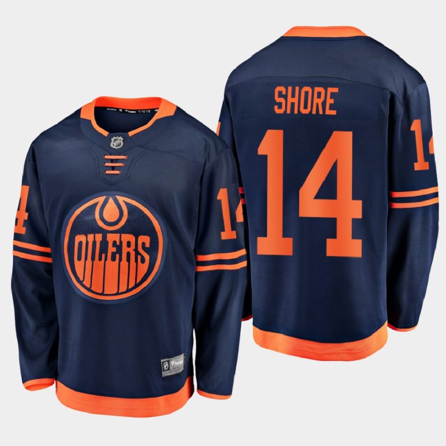 edmonton oilers devin shore alternate 2020 21 breakaway player jersey navy