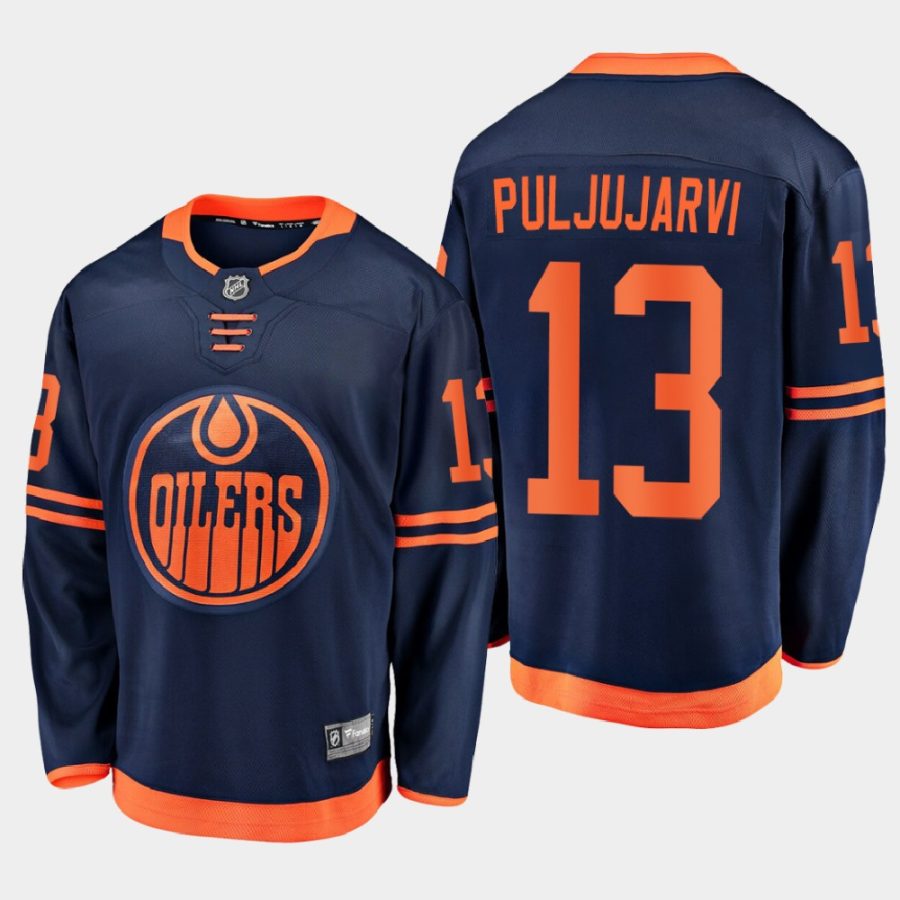 edmonton oilers jesse puljujarvi alternate 2020 21 breakaway player jersey navy