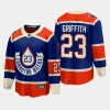 edmonton oilers seth griffith 2023 nhl heritage classic premier breakaway player jersey royal