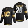 elias lindholm flames black authentic golden limited edition jersey