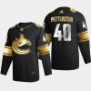 elias pettersson canucks black golden edition limited authentic jersey