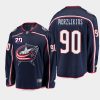 elvis merzlikins blue jackets navy 20th anniversary home jersey