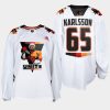 erik karlsson sharks white terry smith unite special warmup jersey