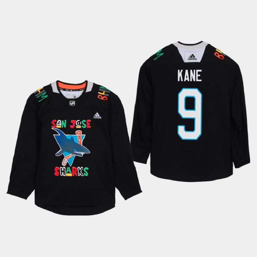 evander kane sharks black black history month jersey