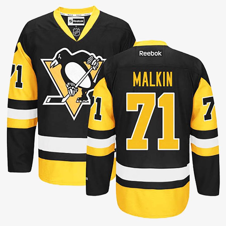 evgeni malkin black gold women jersey