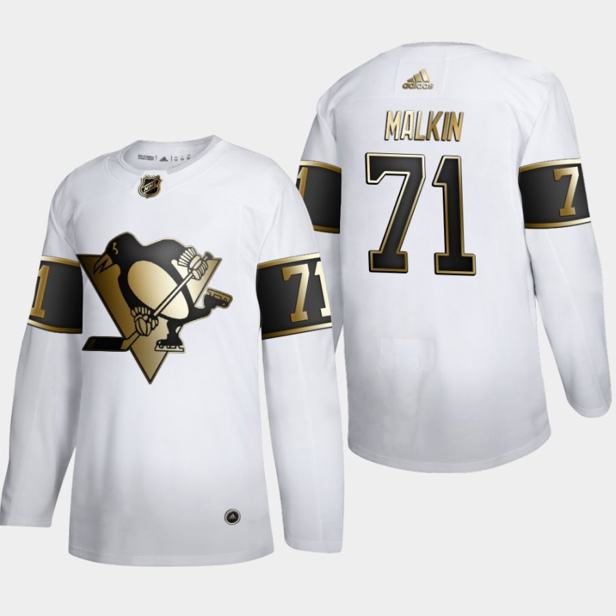 evgeni malkin penguins white nhl golden edition authentic jersey