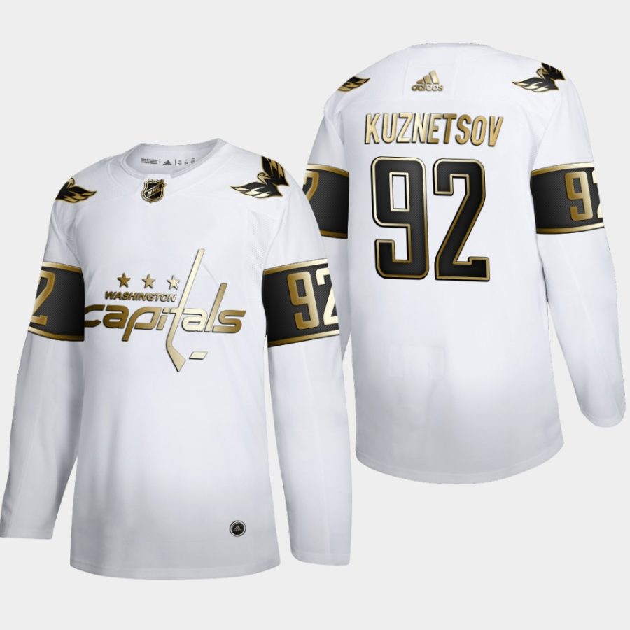 evgeny kuznetsov capitals white nhl golden edition authentic jersey