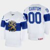 finland hockey custom 2022 iihf world championship home jersey white