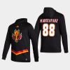 flames andrew mangiapane black 2021 reverse retro authentic pullover hoodie