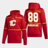 flames andrew mangiapane red retro pro hoodie