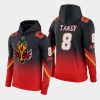 flames christopher tanev red black 2021 reverse retro gradient hoodie