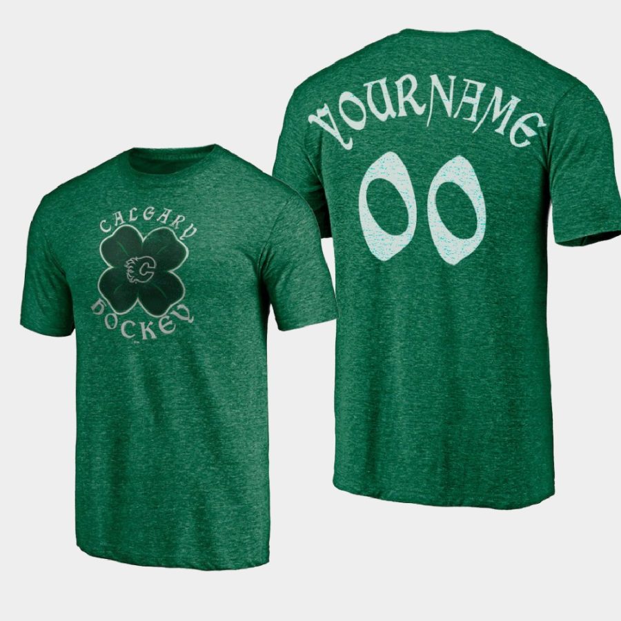 flames custom kelly green st. patricks day celtic t shirt