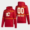 flames custom red retro pro hoodie